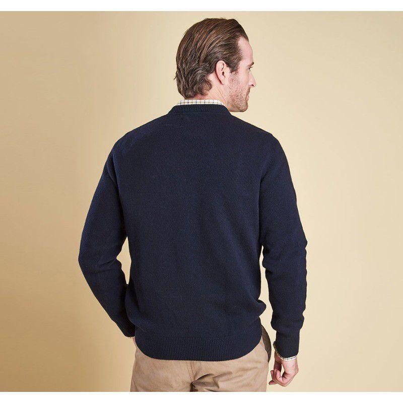 Barbour Nelson Essential Crew Neck Jumper - Navy - William Powell