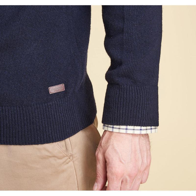 Barbour Nelson Essential Crew Neck Jumper - Navy - William Powell