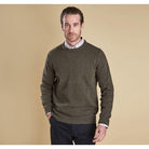 Barbour Nelson Essential Crew Neck Jumper - Seaweed - William Powell