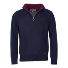 Barbour Nelson Essential Zip Neck Jumper - Navy - William Powell