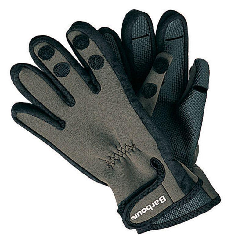 Barbour Neoprene Gloves - Green - William Powell