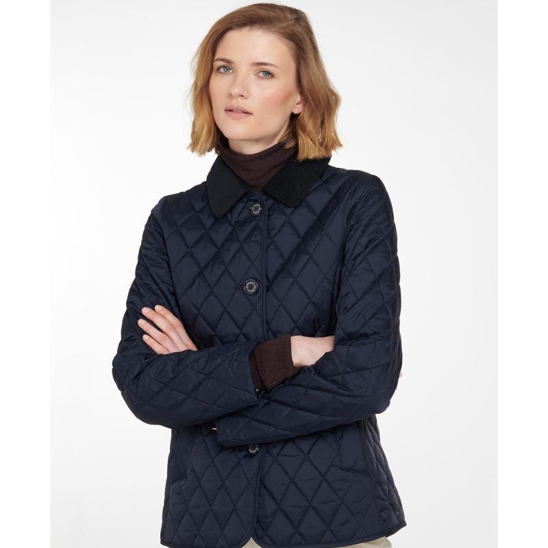 Barbour Omberlsey Ladies Quilted Jacket - Dark Navy - William Powell