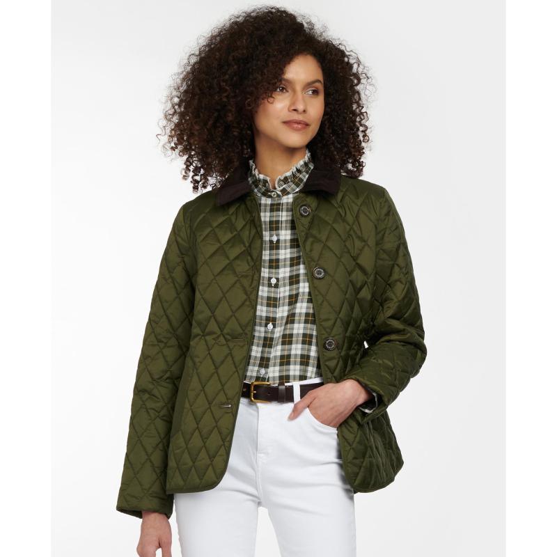 Barbour Omberlsey Ladies Quilted Jacket - Olive - William Powell