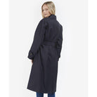 Barbour Opal Ladies Showerproof Trench - Midnight/Rosewood Tartan - William Powell