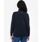 Barbour Otterburn Ladies 1/4 Zip Sweatshirt - Navy/White - William Powell