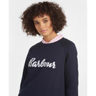 Barbour Otterburn Ladies Sweatshirt - Navy - William Powell