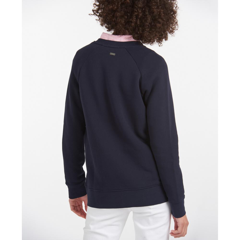 Barbour Otterburn Ladies Sweatshirt - Navy - William Powell