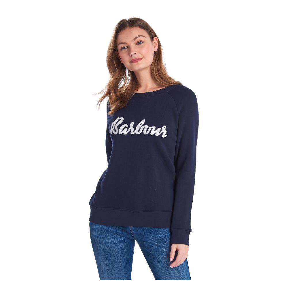 Barbour Otterburn Ladies Sweatshirt - Navy - William Powell