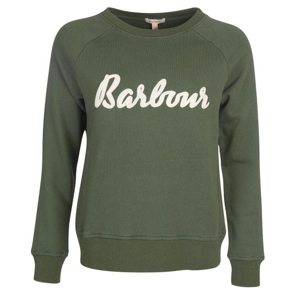 Barbour Otterburn Ladies Sweatshirt Olive William Powell