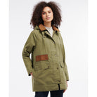 Barbour Oxburgh Showerproof Ladies Jacket - Olive/Classic - William Powell