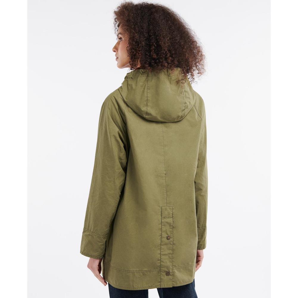 Barbour Oxburgh Showerproof Ladies Jacket - Olive/Classic - William Powell