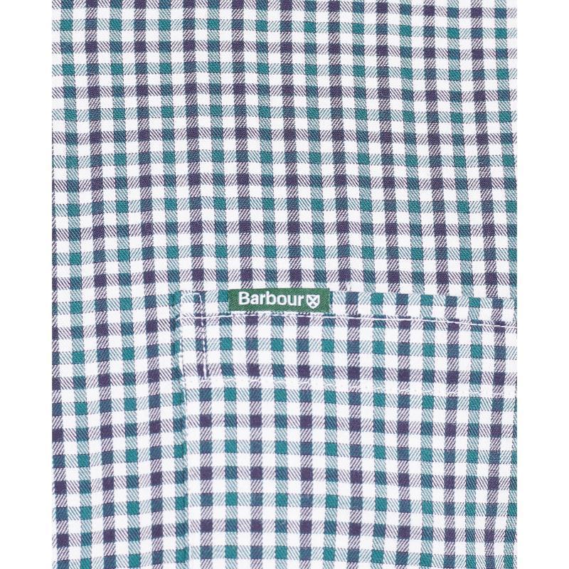 Barbour Padshaw Tailored Mens Shirt - Green - William Powell