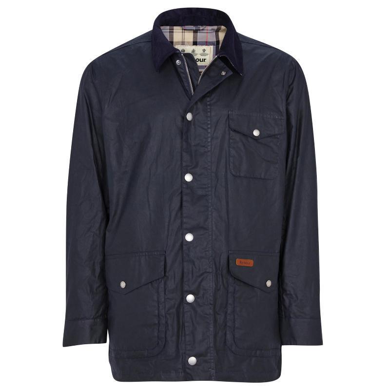 Barbour Pavier Mens Wax Jacket - Royal Navy - William Powell