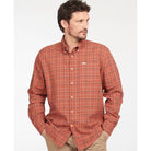 Barbour Pelton Regular Fit Mens Shirt - Garnet Red - William Powell