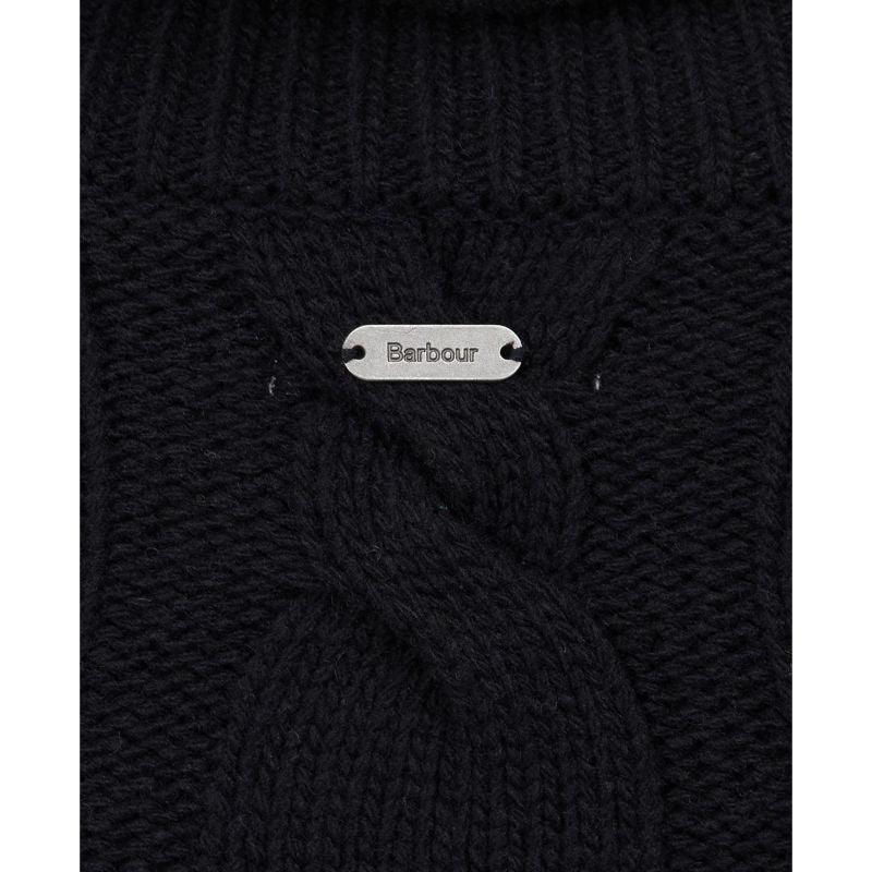 Barbour Pendula Ladies Roll Neck Knit - Black - William Powell