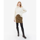 Barbour Pendula Ladies Roll Neck Knit - Cream - William Powell