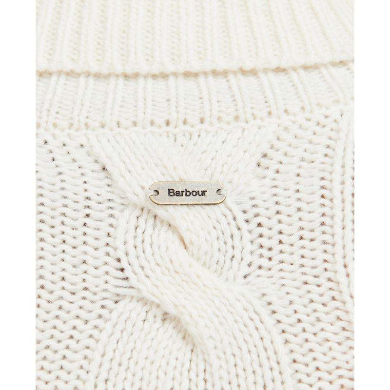 Barbour Pendula Ladies Roll Neck Knit - Cream - William Powell