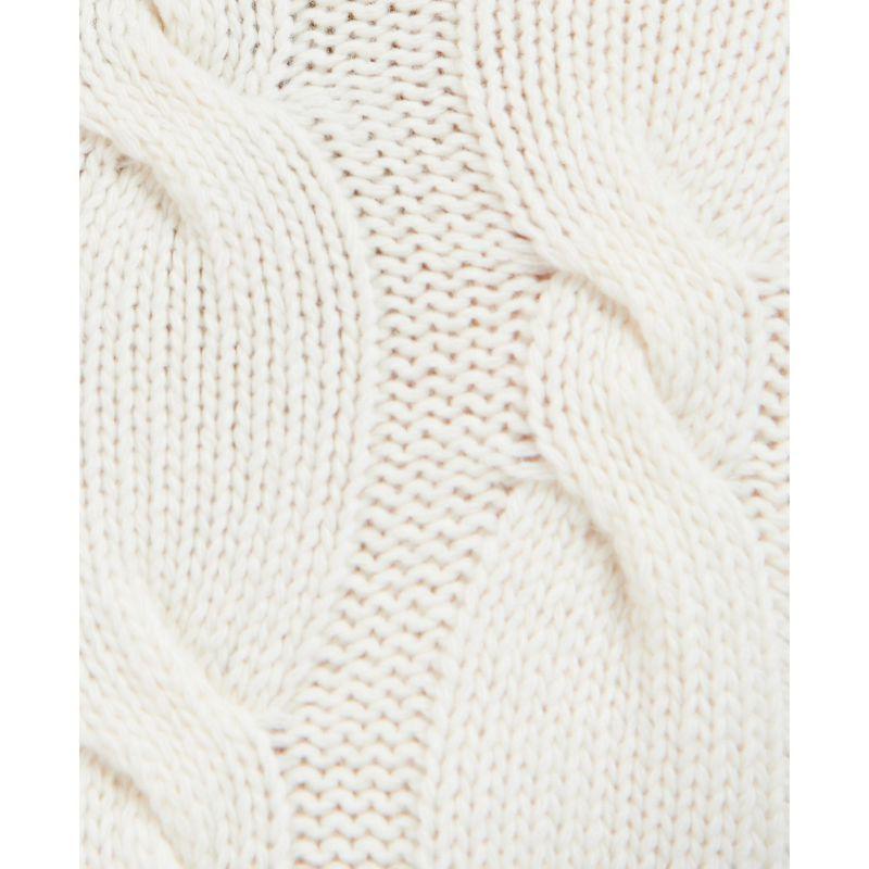 Barbour Pendula Ladies Roll Neck Knit - Cream - William Powell