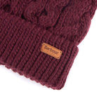 Barbour Penshaw Cable Ladies PomPom Hat - Bordeaux - William Powell