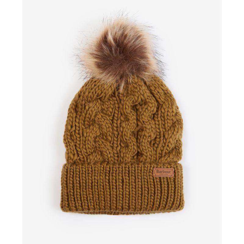 Barbour Penshaw Cable Ladies PomPom Hat - Trench - William Powell
