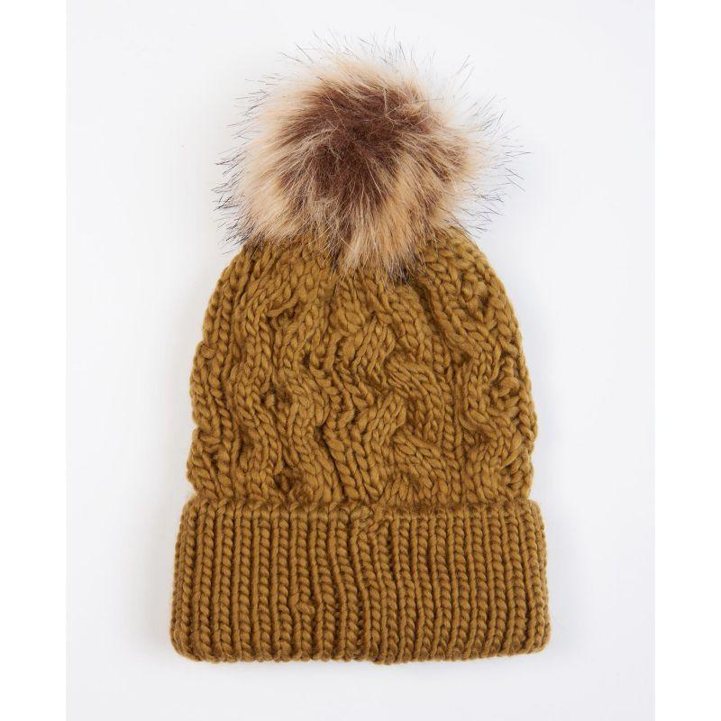 Barbour Penshaw Cable Ladies PomPom Hat - Trench - William Powell