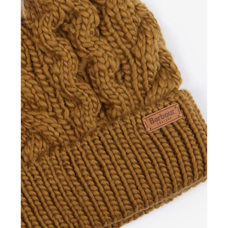 Barbour Penshaw Cable Ladies PomPom Hat - Trench - William Powell