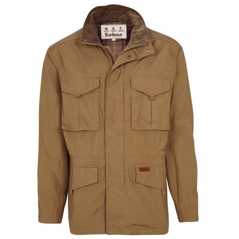 Barbour Peterkin Casual Mens Jacket - Stone - William Powell