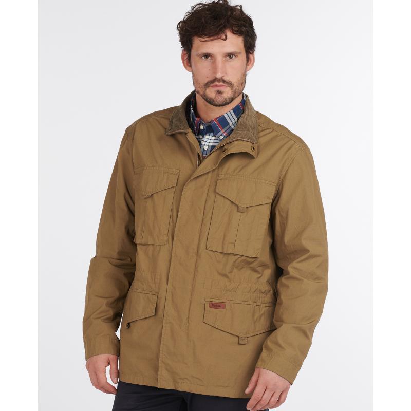 Barbour Peterkin Casual Mens Jacket - Stone - William Powell