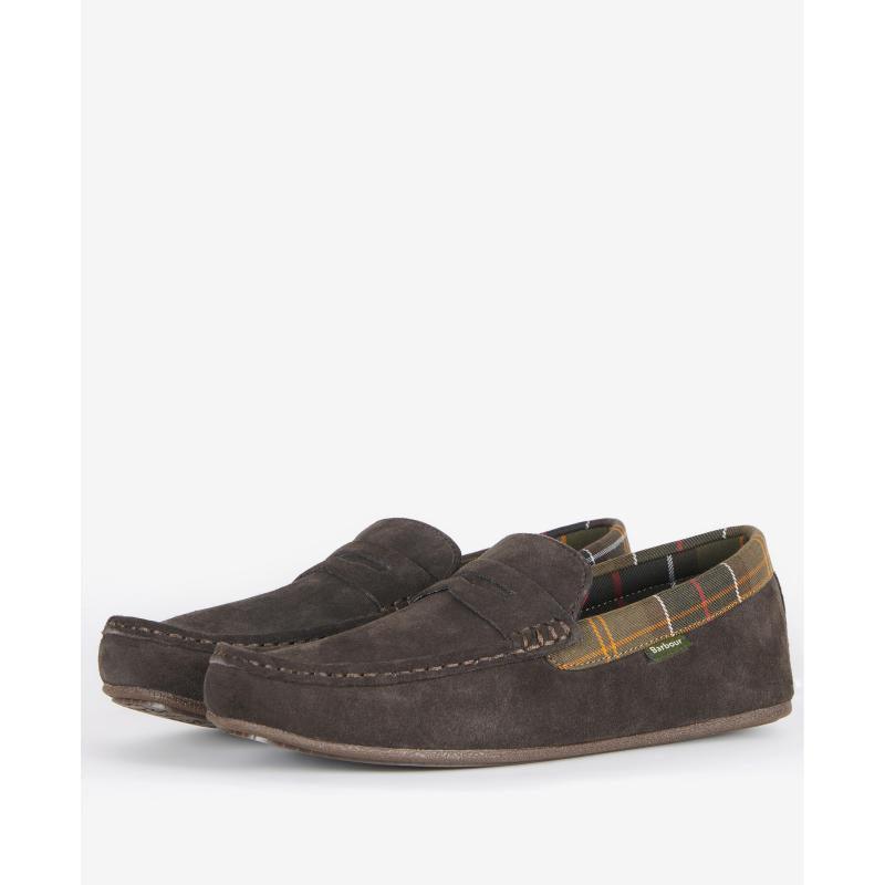 Barbour Porterfield Mens Slipper - Brown - William Powell