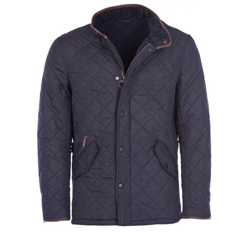 Barbour Powell Mens Quilted Jacket - Navy - William Powell