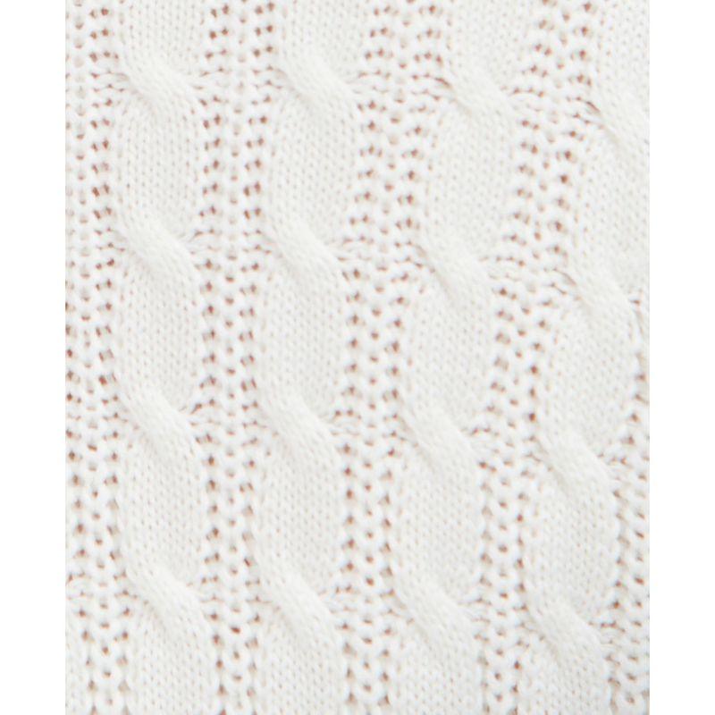 Barbour Primrose Ladies V-Neck Cable Knit - Cream - William Powell
