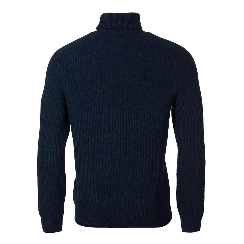 Barbour Roll Neck Mens Jumper - Seaweed Mix - William Powell
