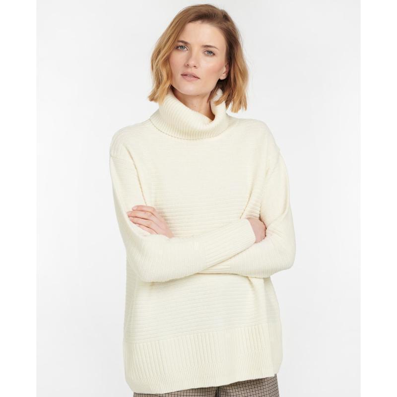 Barbour Rosehall Ladies Knit - Whisper - William Powell