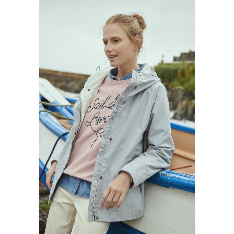 Barbour Salcombe Ladies Waterproof Jacket - Gray Dawn - William Powell