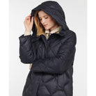 Barbour Sandyford Ladies Quilted Coat - Dark Navy/Dress - William Powell