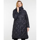 Barbour Sandyford Ladies Quilted Coat - Dark Navy/Dress - William Powell