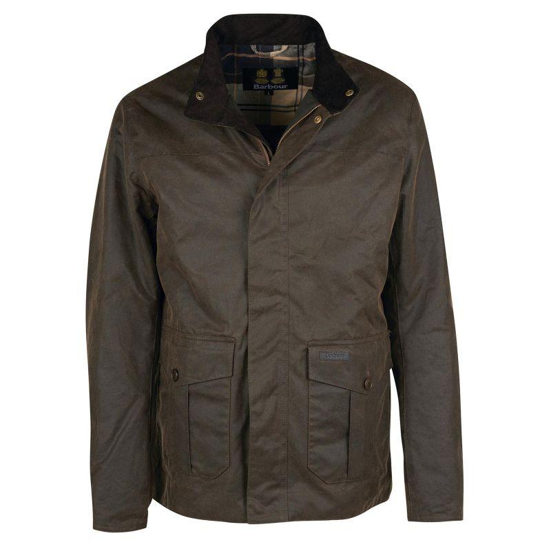 Barbour Sheldon Mens Wax Jacket - Brown - William Powell