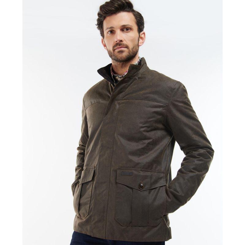 Barbour Sheldon Mens Wax Jacket - Brown - William Powell