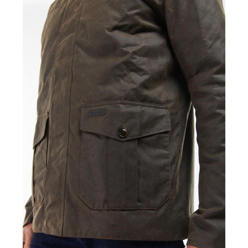 Barbour Sheldon Mens Wax Jacket - Brown - William Powell