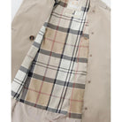 Barbour Short Greta Ladies Showerproof Trench - Earl Grey/Rosewood Tartan - William Powell