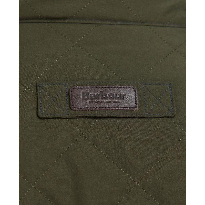 Barbour Shoveler Mens Waterproof Quilted Jacket - Dark Olive - William Powell