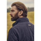 Barbour Shoveler Mens Waterproof Quilted Jacket - Navy - William Powell