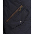 Barbour Shoveler Mens Waterproof Quilted Jacket - Navy - William Powell