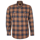 Barbour Singsby Thermo Weave Mens Shirt - Navy - William Powell