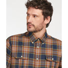 Barbour Singsby Thermo Weave Mens Shirt - Navy - William Powell