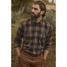 Barbour Singsby Thermo Weave Mens Shirt - Navy - William Powell