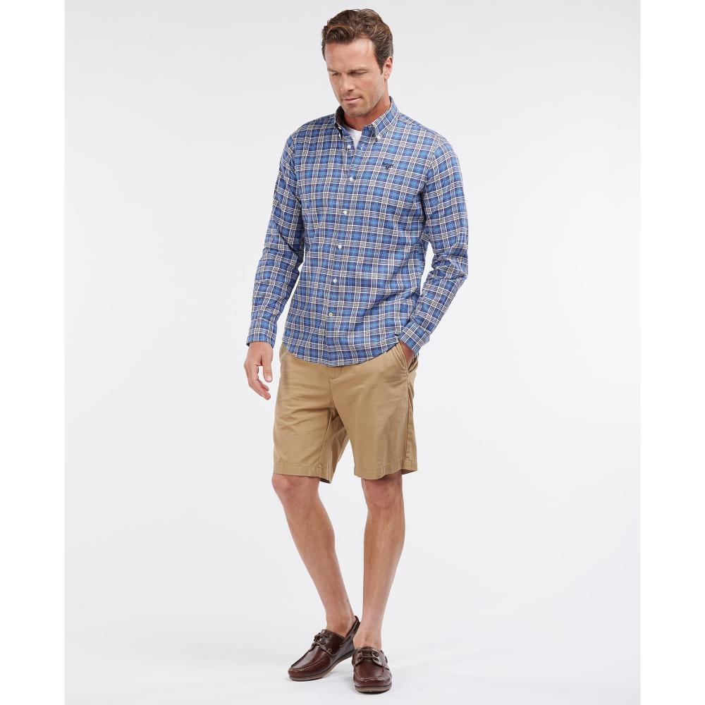 Barbour Spillman Mens Shirt - Blue - William Powell