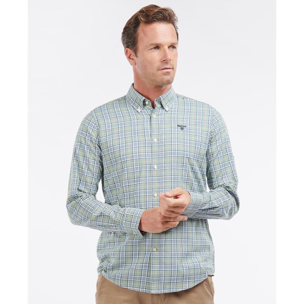 Barbour Spillman Mens Shirt - Olive - William Powell