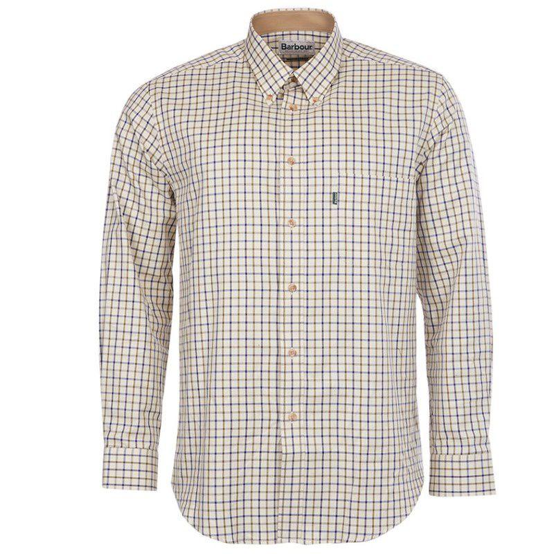 Barbour Sporting Tattersall Shirt - Navy / Olive - William Powell