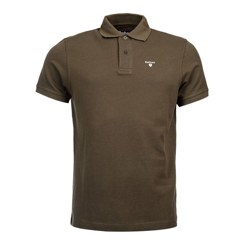 Barbour Sports Polo Shirt - Dark Olive - William Powell